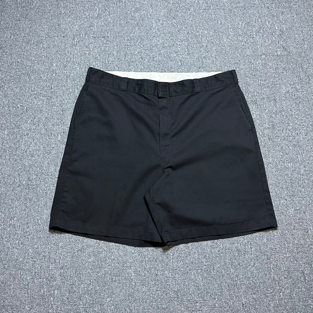 Dickies Work Shorts Black Flat Front Twill Chino Skate Casual Mens
